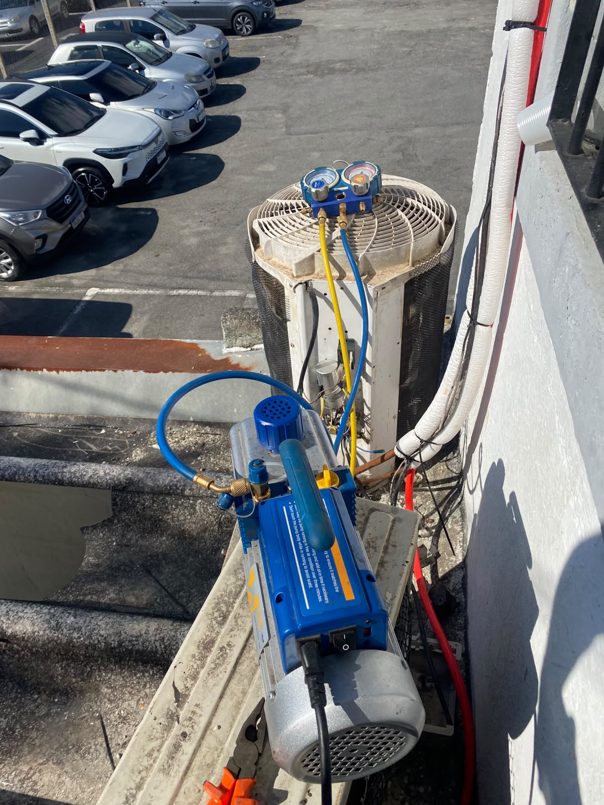 Procedimento técnico com bomba de vácuo — Air Prime
